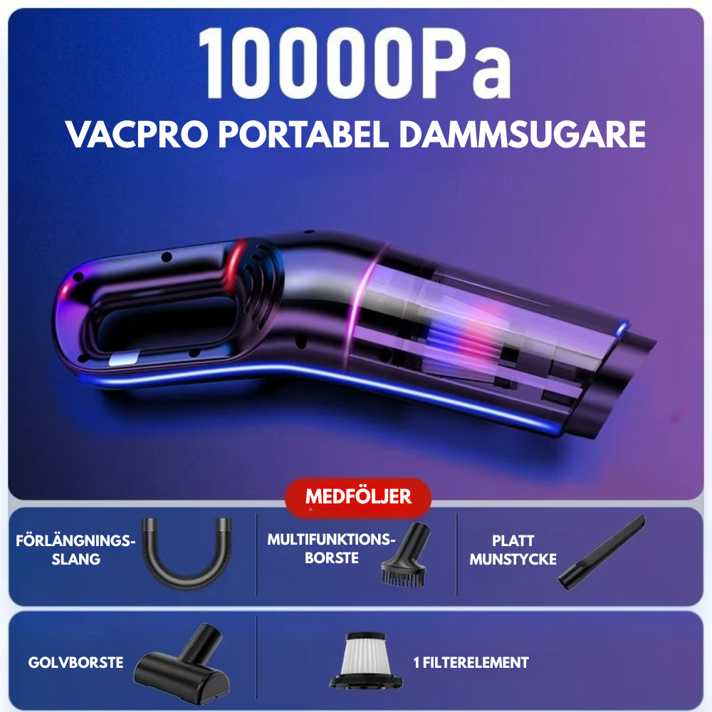 VacPRO Portabel Dammsugare